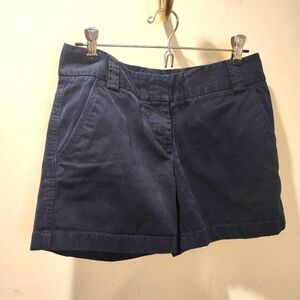 J. CREW Women's navy cotton casual short size 2